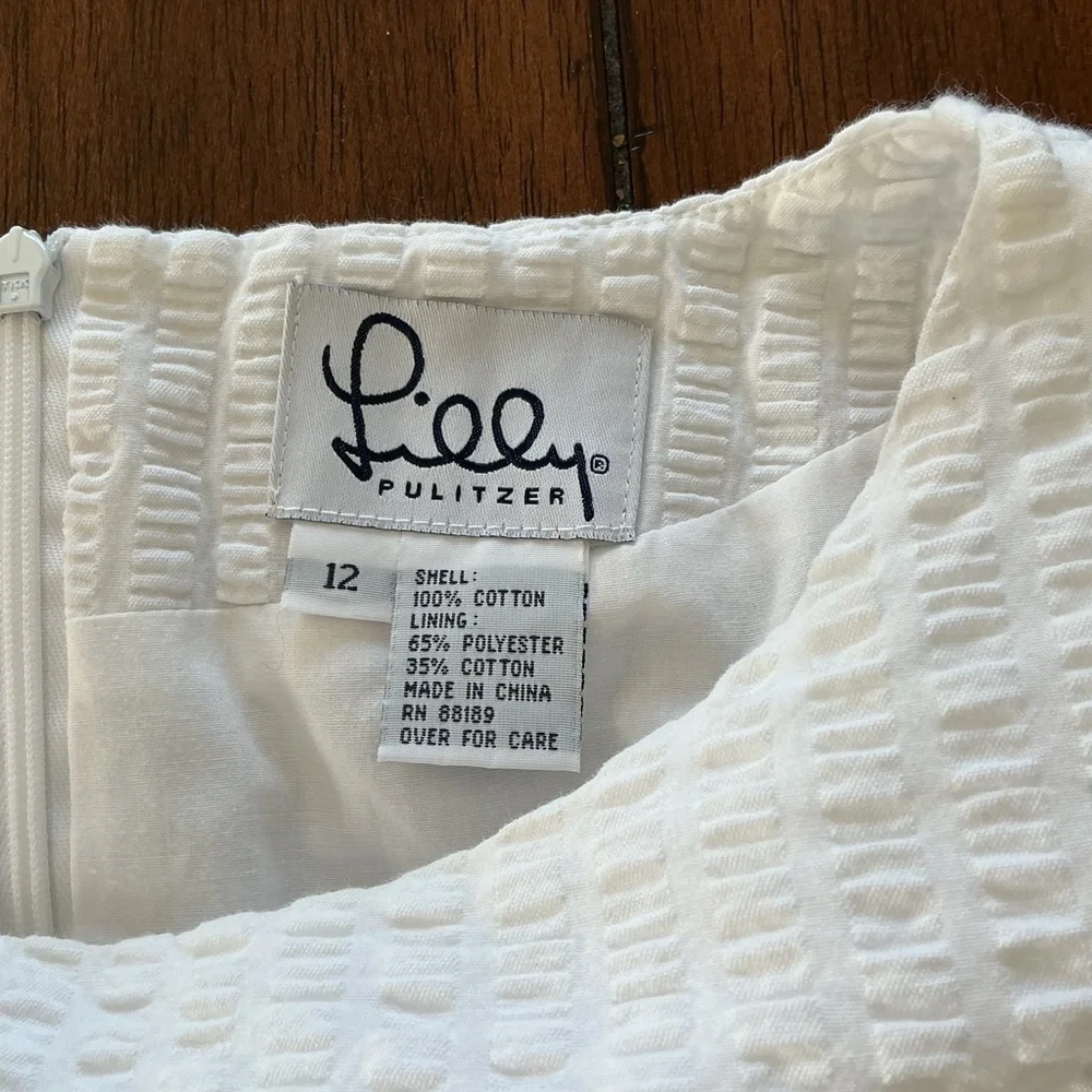 Lilly Pulitzer White Textured Tank Top - Picture 5 of 5